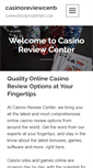 Mobile Screenshot of casinoreviewcenter.com
