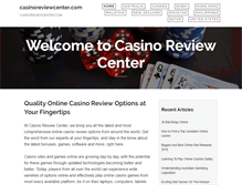 Tablet Screenshot of casinoreviewcenter.com